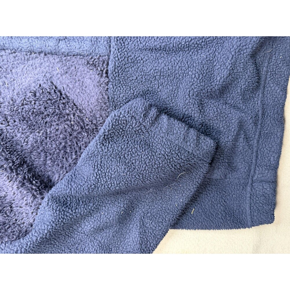 Columbia Jacket Boys Large Blue Fleece 1/4 Zip Geometric Pocket Pullover Outdoor - Picture 2 of 11